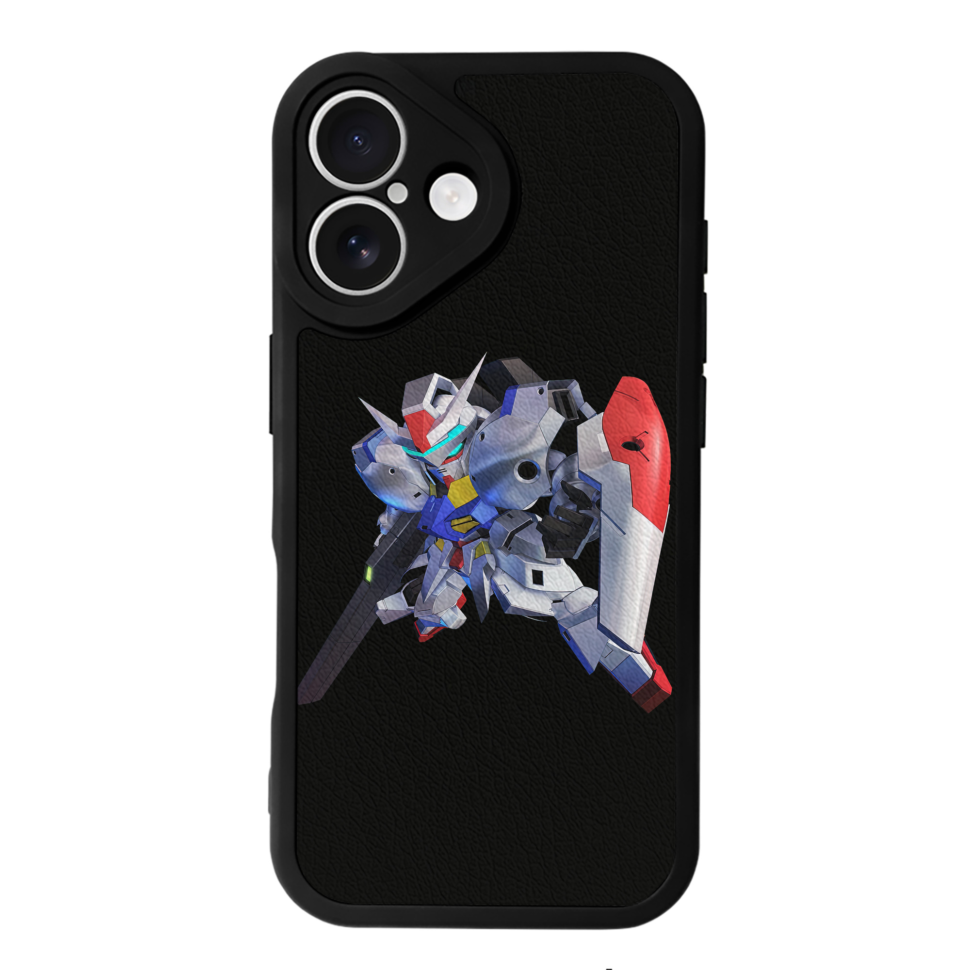 （画像用） 機動戦士ガンダム Mobile Suit Gundam 【iPhone 16シリーズ対応】シリコンスマホケース（レザー調） 材質：シリコン